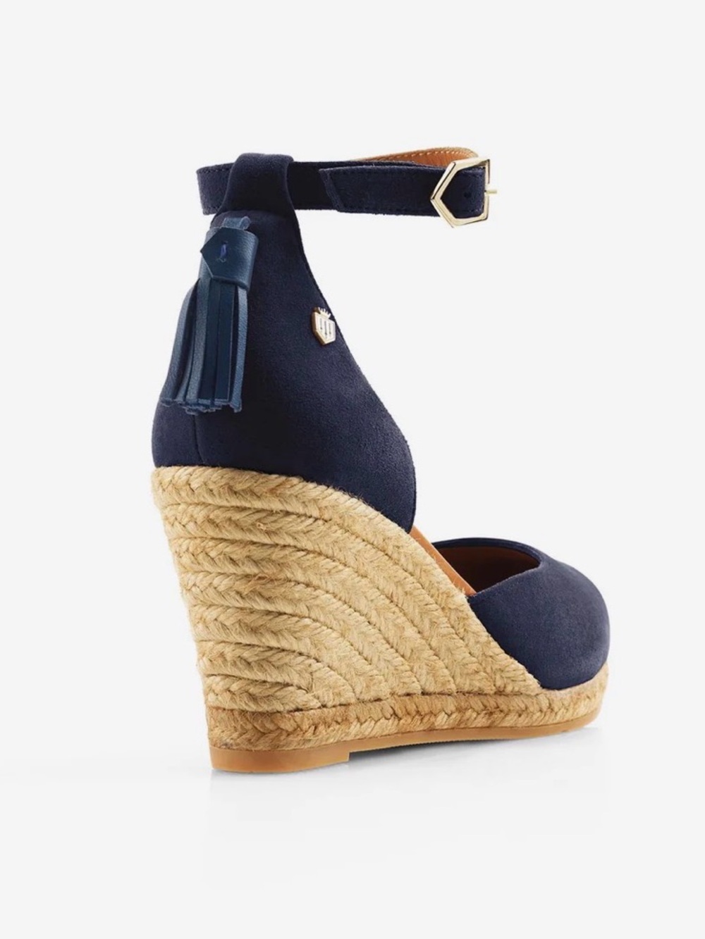 Fairfax & Favor Monaco Navy Blue Wedge - Picture 6 of 6